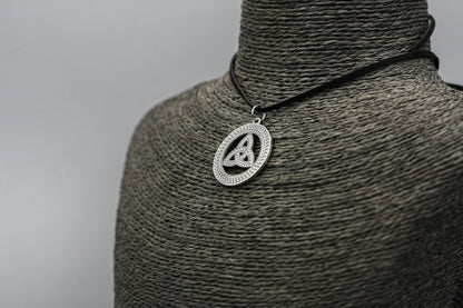 Celtic trinity knot Silver pendant.