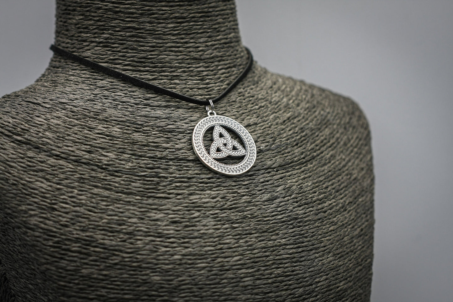 Celtic trinity knot Silver pendant.